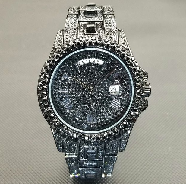 mens luxury crystal watches