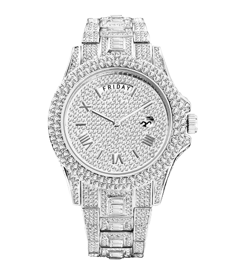 mens luxury crystal watches