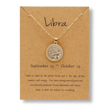 Gold Zodiac Sign Necklace-C.K Jewelry