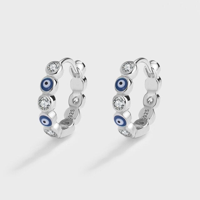 Sapphire Round Full Diamond Earrings