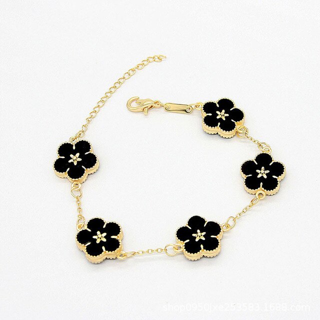 18k Gold Plating Flower Bracelets-C.K Jewelry