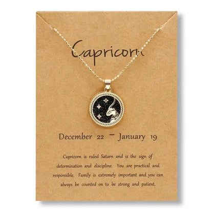 Gold Zodiac Sign Necklace-C.K Jewelry