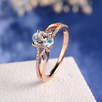 Alluring Aquamarine Ring-C.K Jewelry