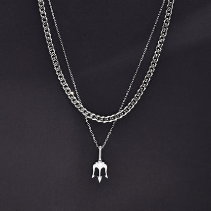 Stylish Neptune Trident Chain Necklaces