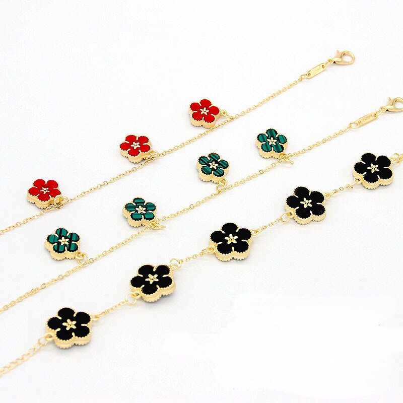 18k Gold Plating Flower Bracelets-C.K Jewelry