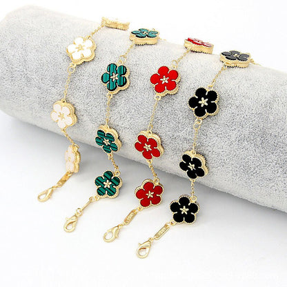 18k Gold Plating Flower Bracelets-C.K Jewelry